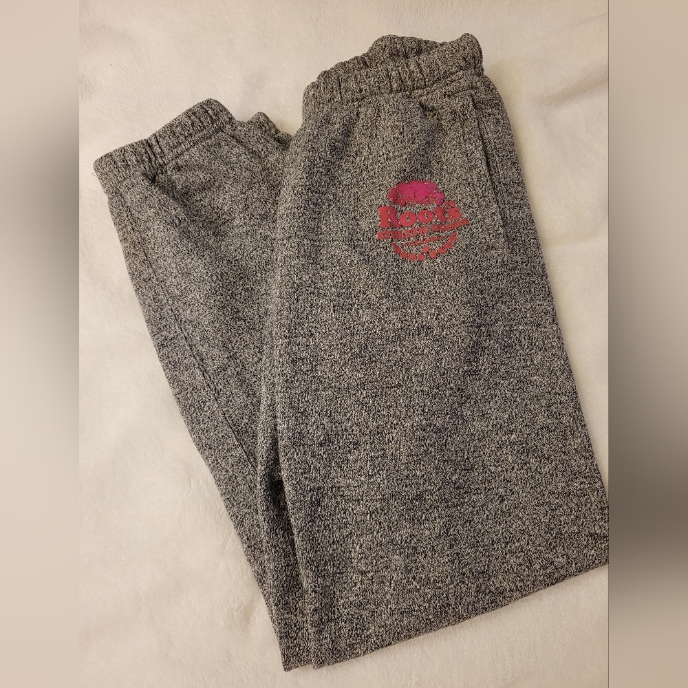 Women's Roots Sweats with pink beaver - Size XS
